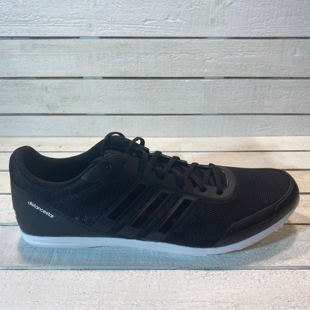 adidas Distancestar Track & Field Spikes Black White B37497 Men's Size 11.5